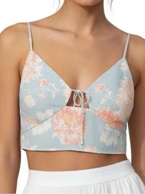 Abercrombie & Fitch Bella Tie Front Cropped Cami Size L